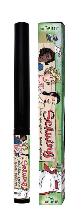 theBalm Schwing matte finish swatch highlighting non-shiny result