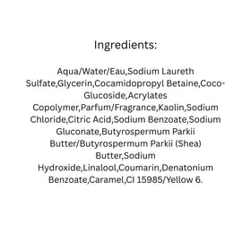 The Body Shop shea shower cream texture close-up showing creamy consistency benefit