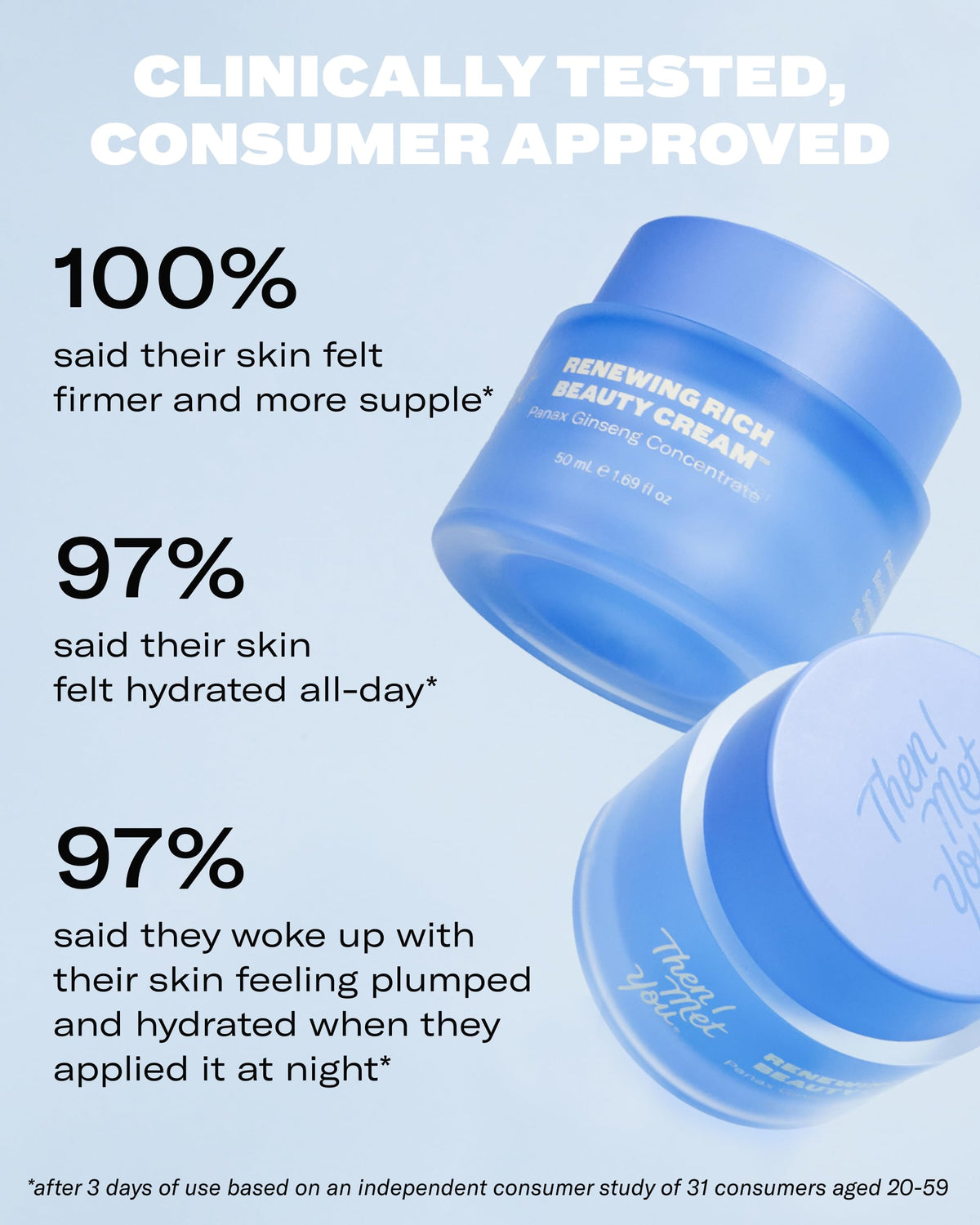 then i met you application hand applying cream for quick-absorbing, non-greasy finish