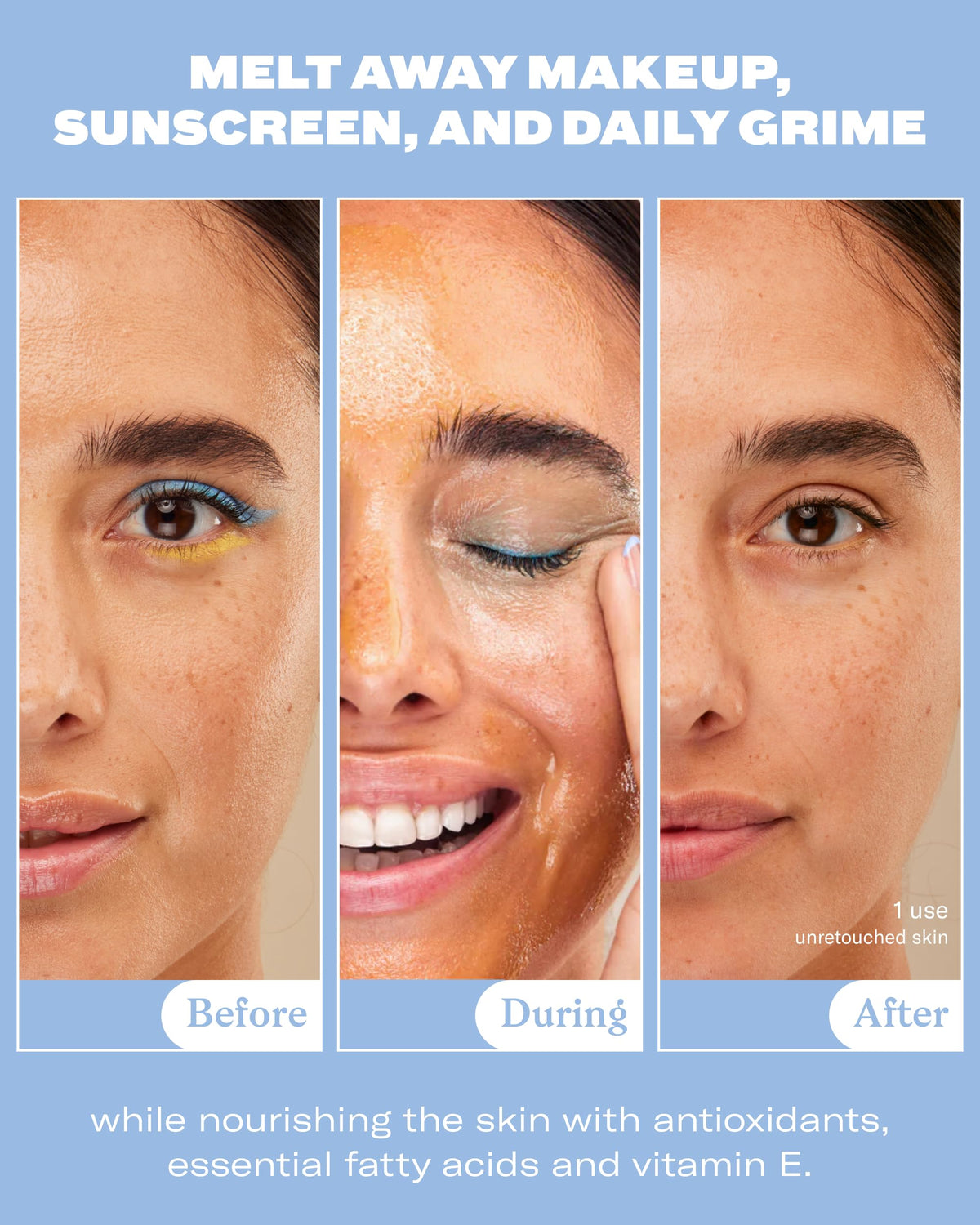Then I Met You scoop of balm on fingers showing easy application and melting
