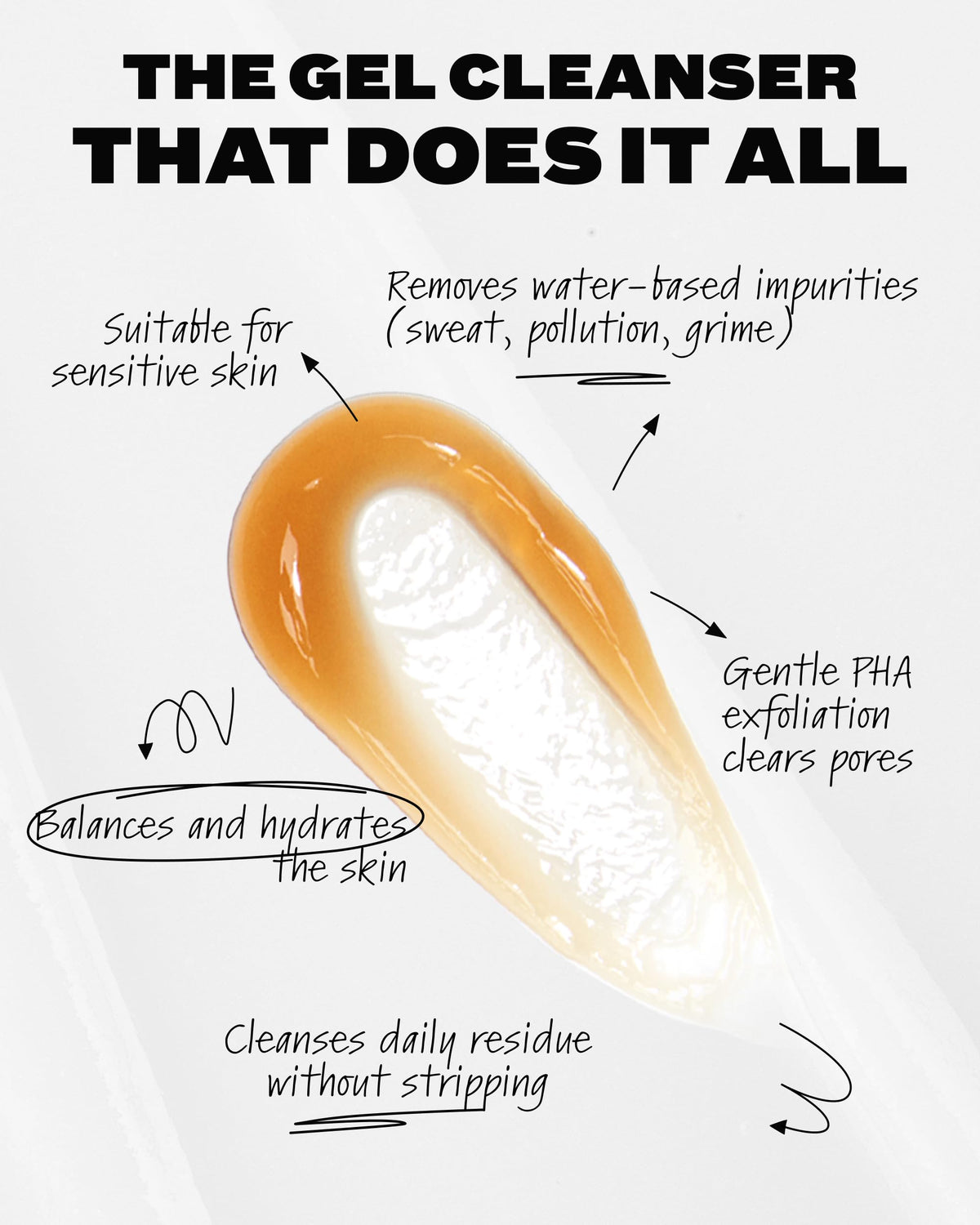 Then I Met You gel being dispensed into hand demonstrating easy application