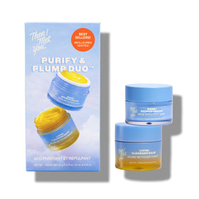 Then I Met You front view of Purify & Plump Duo showing travel packaging and benefits