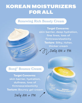 then i met you skin before after comparison showing improved skin texture and hydration