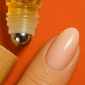 Theniya beside ruler showing 5mL scale for travel-friendly benefit