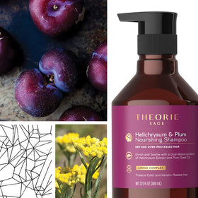 Creamy shampoo texture close-up demonstrating Theorie nourishing moisture and smooth application