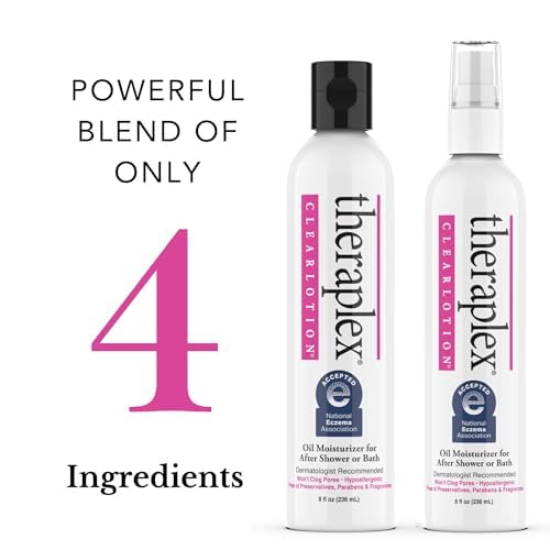 Theraplex lotion with jojoba seeds highlighting natural oil component and soothing benefit
