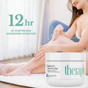 Theraplex applied to elbow demonstrating targeted dry-skin relief
