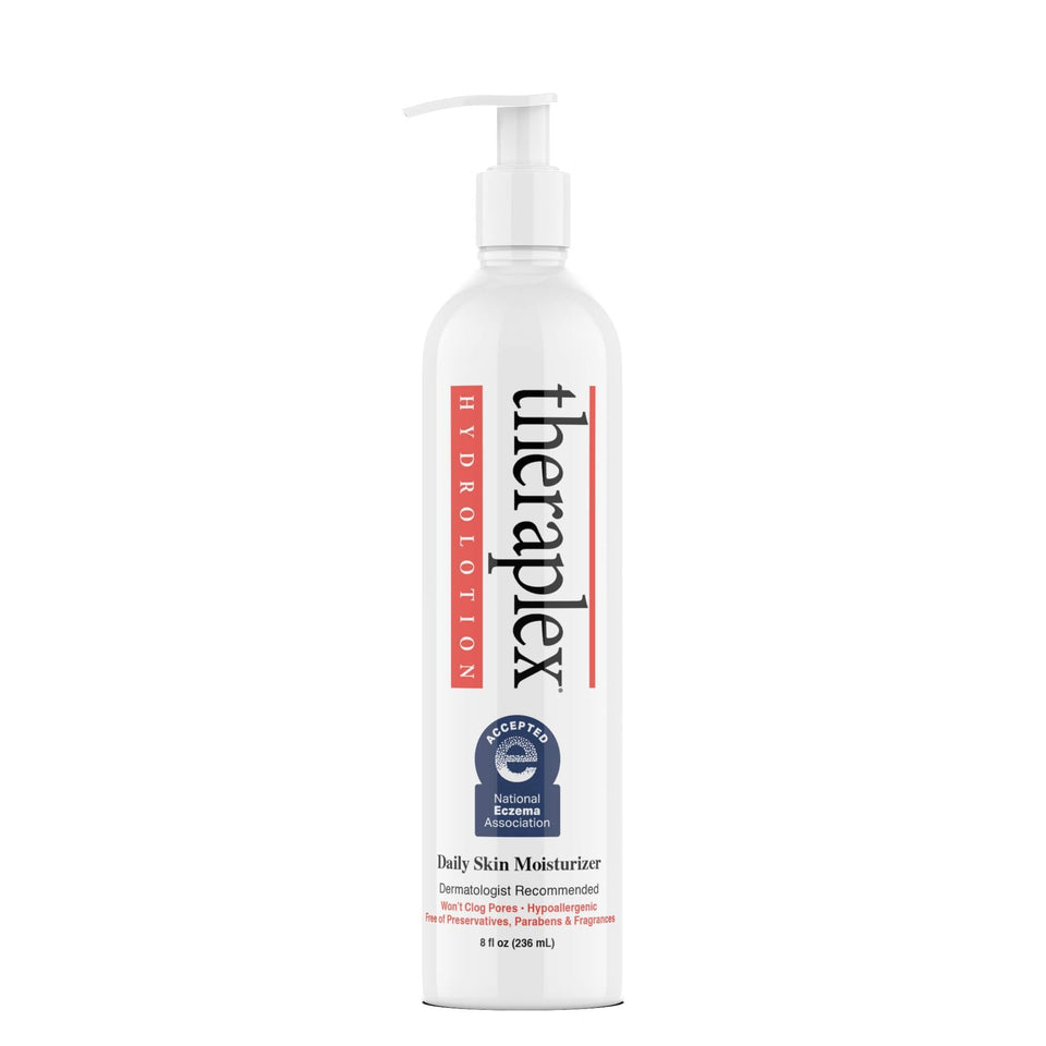 Theraplex front packaging showing clean bottle and benefit of gentle hydration