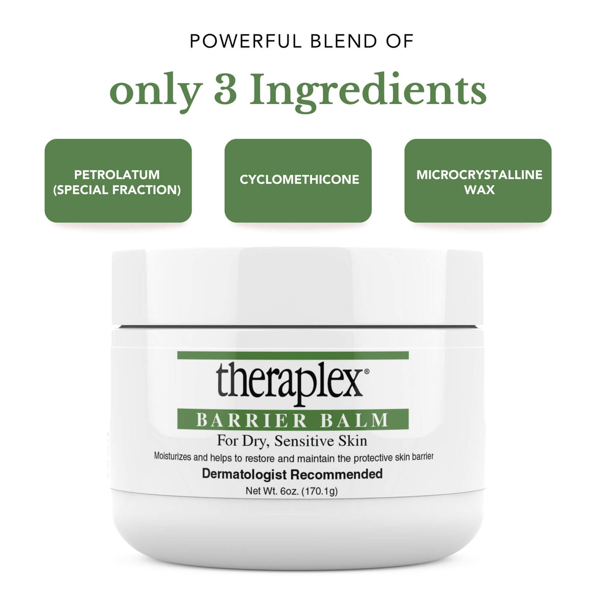 Theraplex compact jar in travel scene showing portable barrier care for on-the-go use