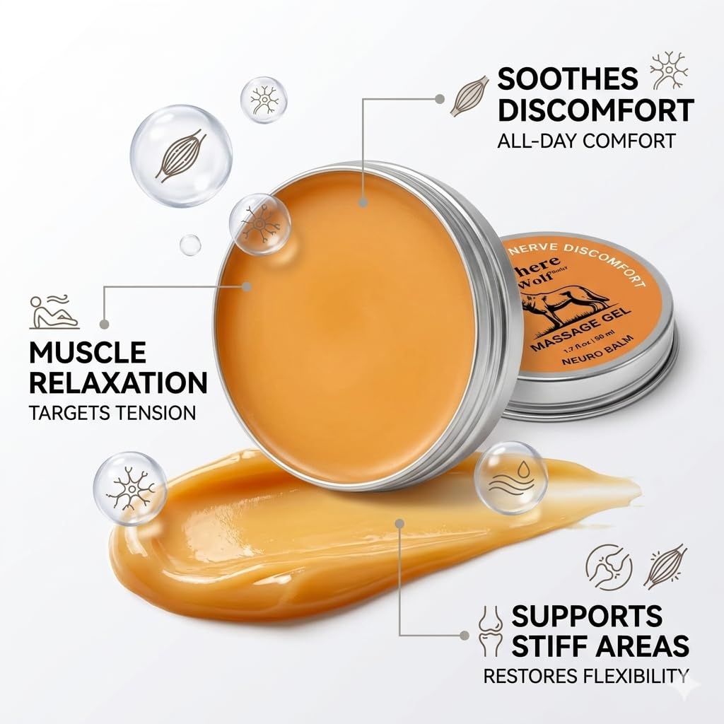 TheraWoIf Relief open jar showing smooth balm consistency and easy scoop