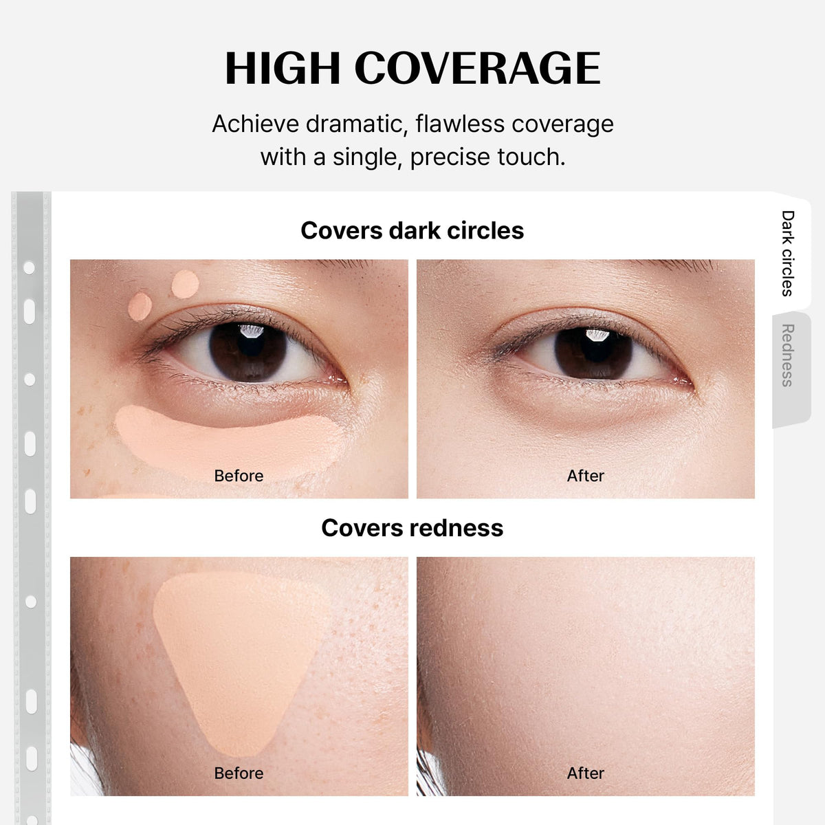 THESAEM concealer kit inside travel makeup bag demonstrating portability benefit
