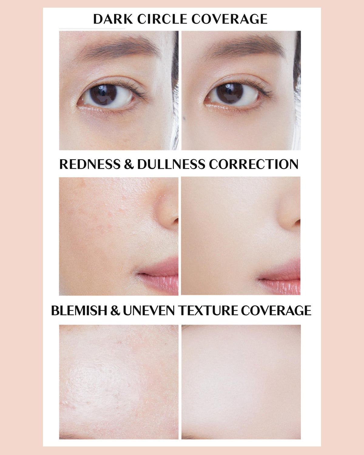 THESAEM dual brush detail displaying flat brush and sponge tip for precise application benefit