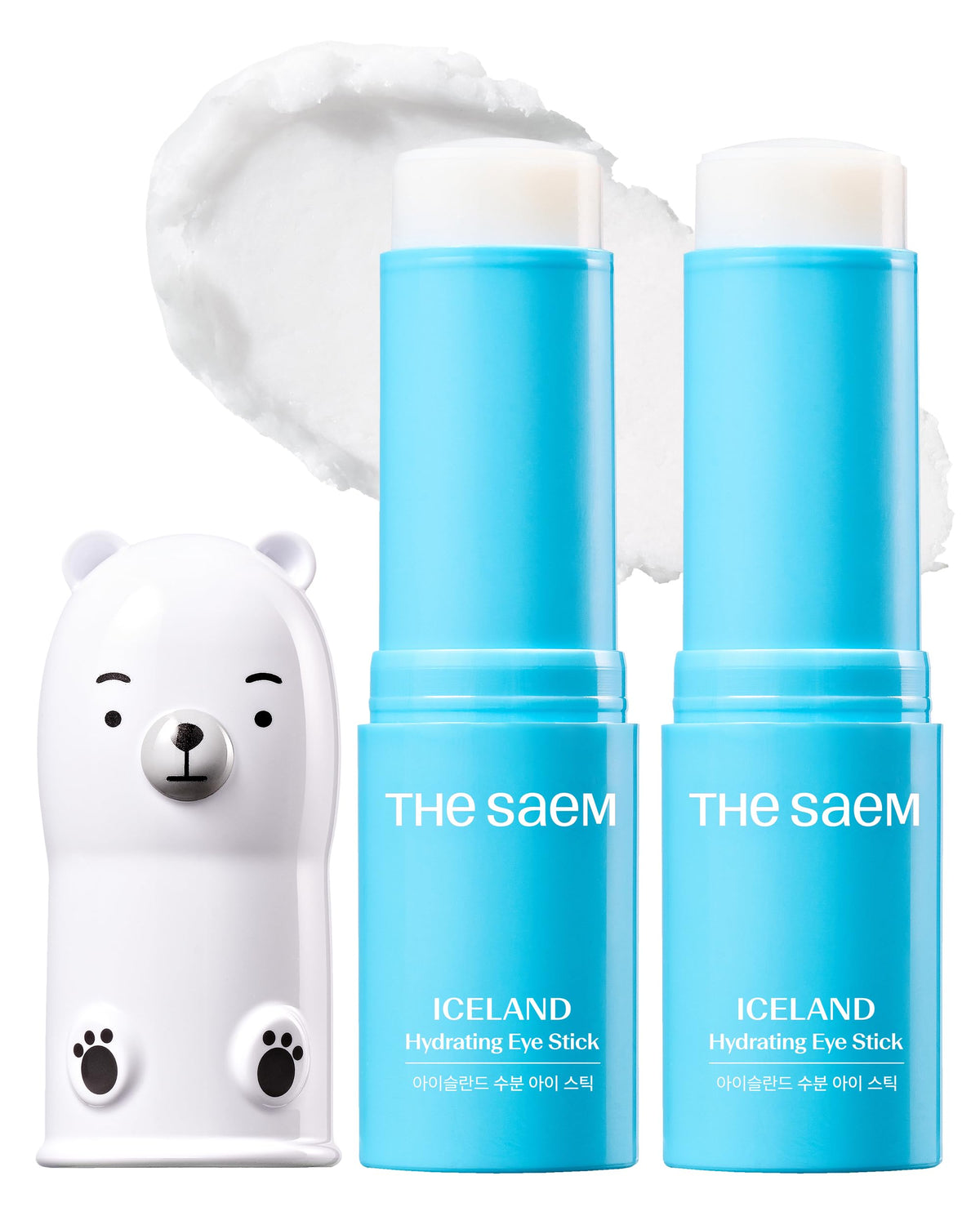 THESAEM front packaging showing two eye sticks and product benefits