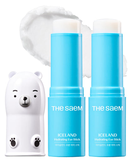 THESAEM front packaging showing two eye sticks and product benefits
