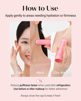 THESAEM eye stick placed on vanity with other skincare for daily routine
