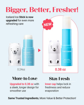 THESAEM hydrating stick texture close-up highlighting cooling feel
