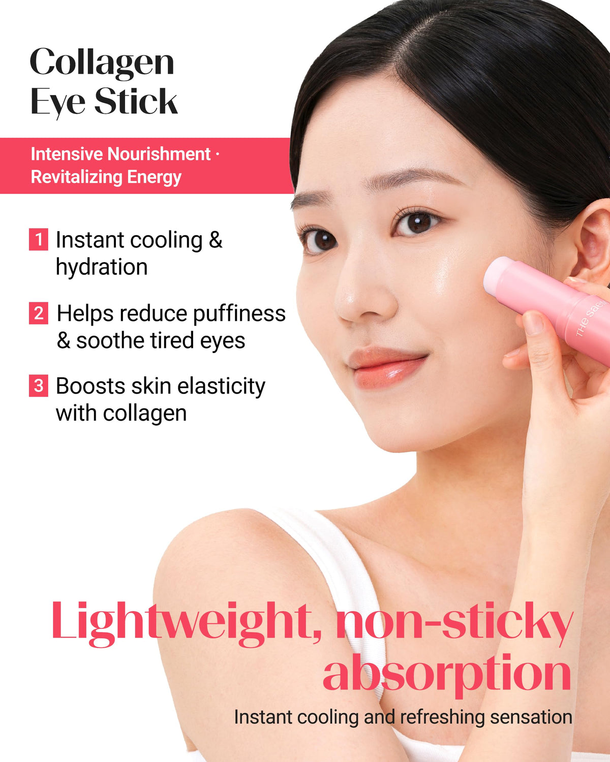 THESAEM glacier water and marine extracts visual highlighting soothing hydration