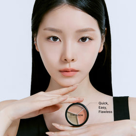 THESAEM palettes styled in makeup bag for travel-ready, professional results