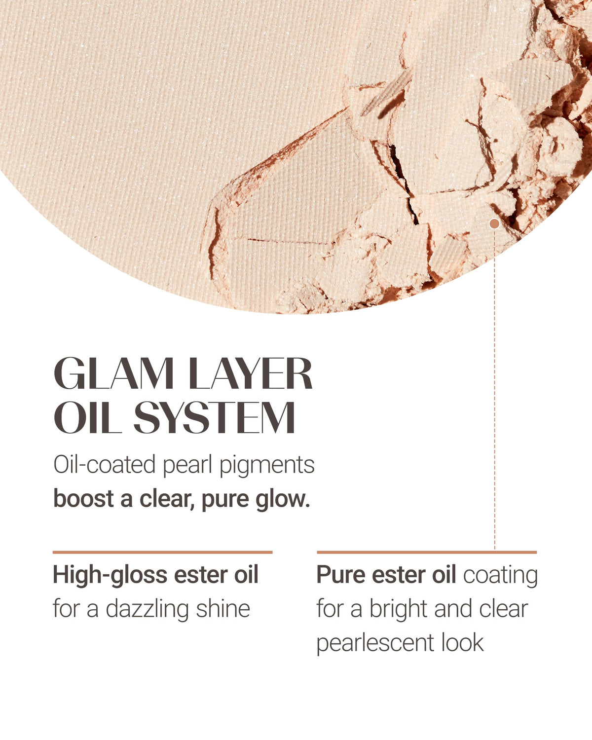 THESAEM swatch on skin demonstrating luminous effect and natural-looking radiance