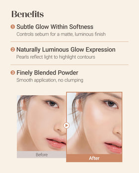 THESAEM texture close-up revealing fine powder and silk finish for smooth application