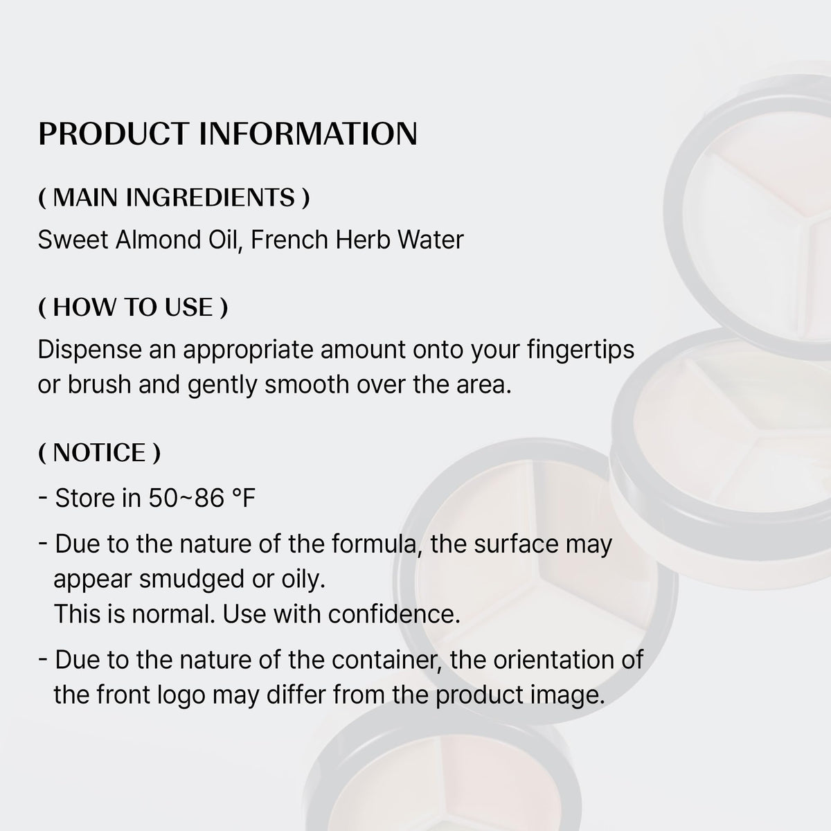THESAEM compact shown in hand to illustrate portable size advantage