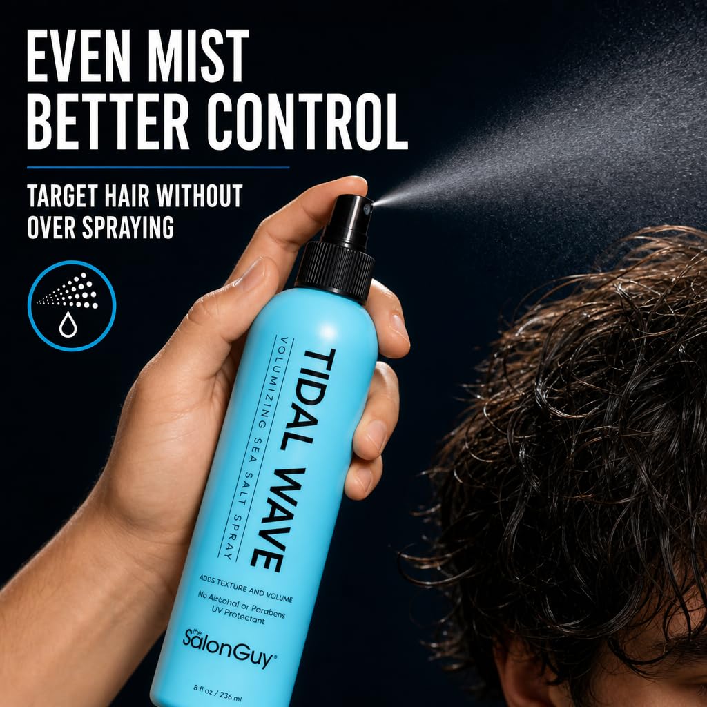 THESALONGUY lifestyle shot on beach conveying fresh scent and vibe