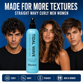 THESALONGUY bottle beside a hand showing 8 oz size and scale advantage