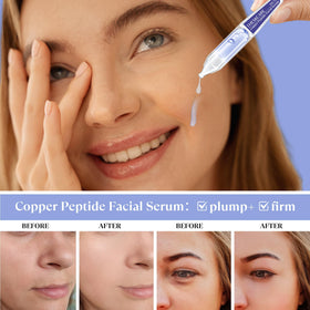 THESKCARE open ampoule being applied to skin for targeted treatment