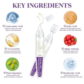 THESKCARE serum texture close-up showing lightweight absorption benefit
