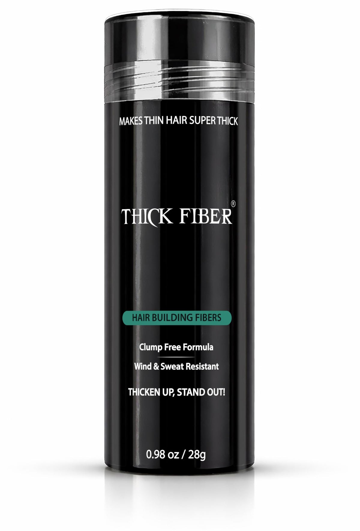 Thick Fiber ash brown front packaging showing product name and size