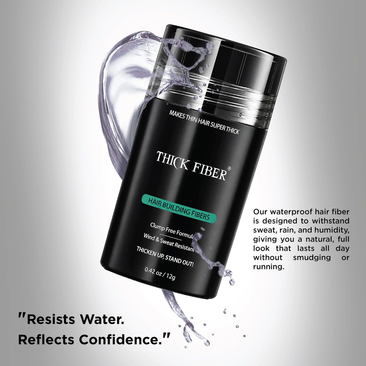 THICK FIBER styled hair lifestyle image boosting confidence and volume