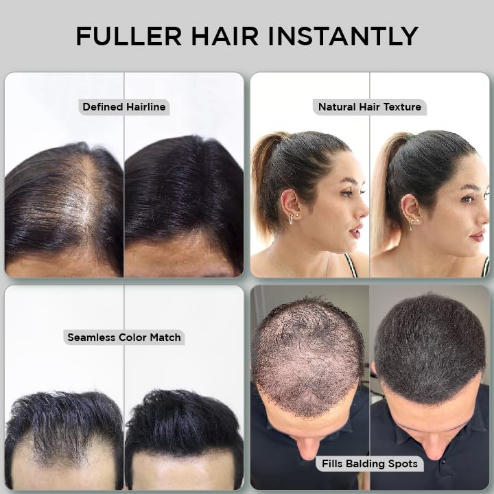 THICK FIBER used during commute showing natural-looking concealment and everyday confidence