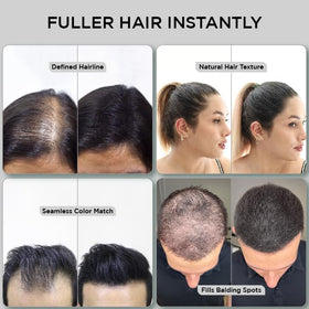 THICK FIBER used during commute showing natural-looking concealment and everyday confidence