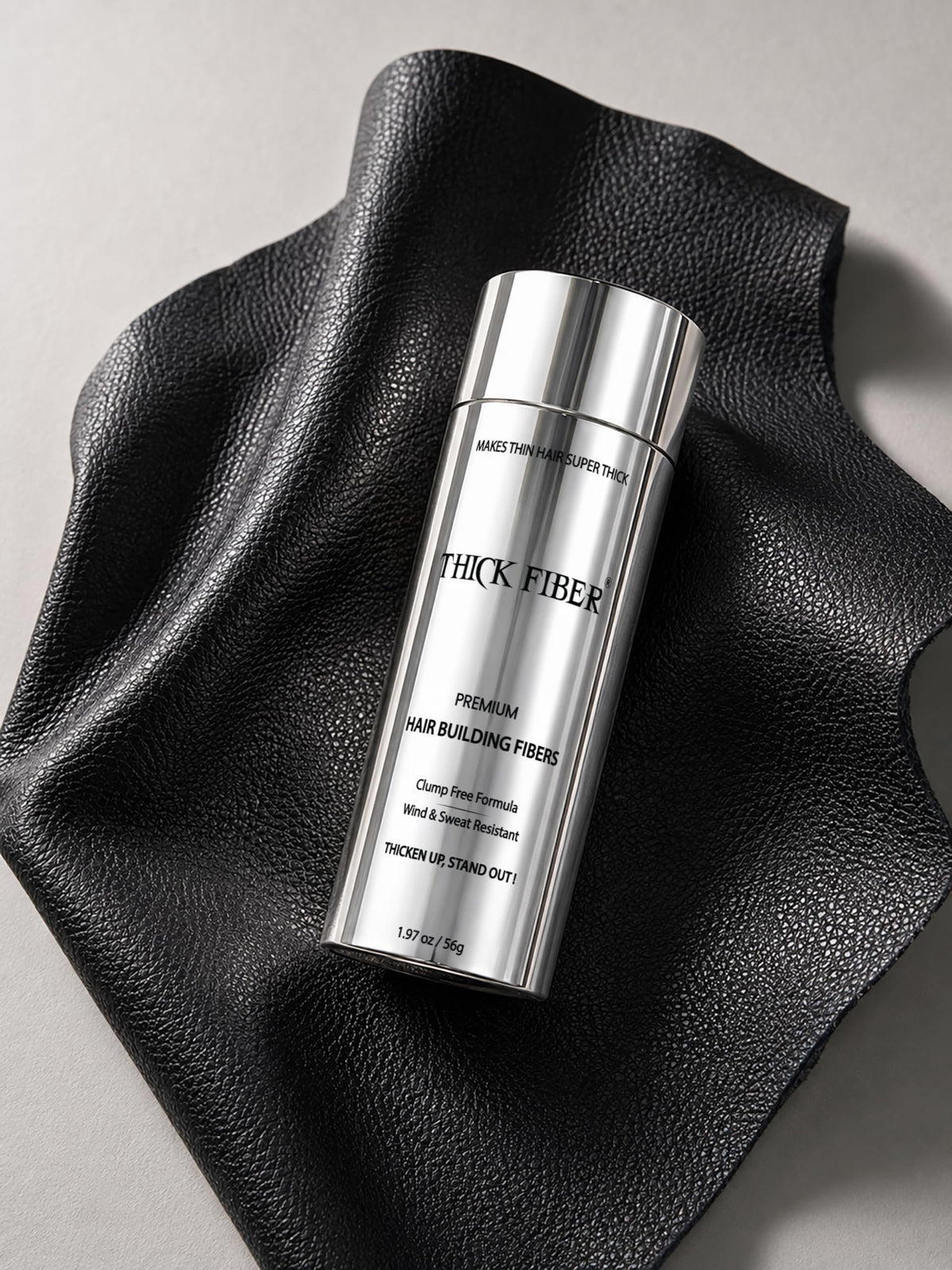 THICK FIBER lifestyle shot fixes hairline for confident look