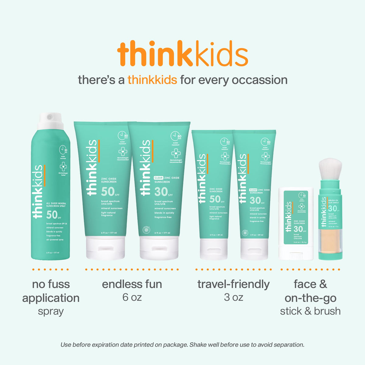 THINK thinkkids ingredient label detail showing clean formula