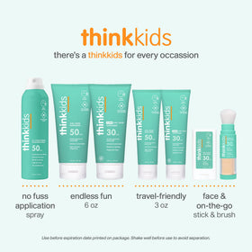 THINK thinkkids ingredient label detail showing clean formula