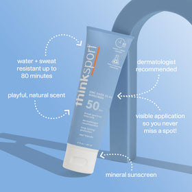 Thinksport open tube close-up showing creamy mineral texture and easy spread