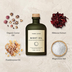 Third Layer frankincense resin and botanicals emphasizing natural calming scent