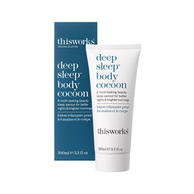 THISWORKS front packaging tube showing product and size, promotes calm bedtime ritual