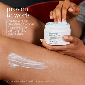 THISWORKS whipped texture swatch demonstrating rich, fast-absorbing hydration