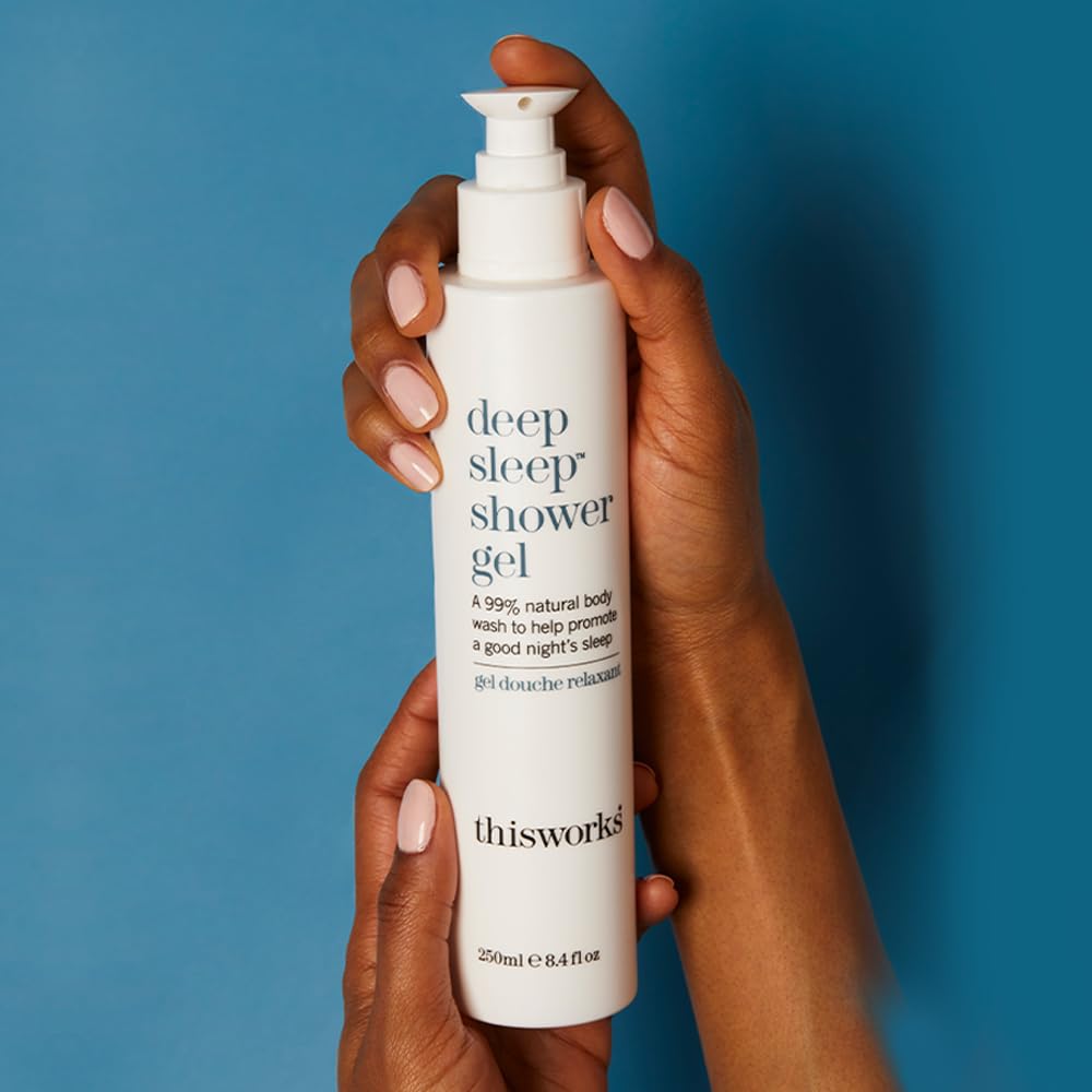 THISWORKS shower gel poured into a bath creating relaxing soak