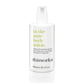 THISWORKS front label showing product name and size for clear identification and trust