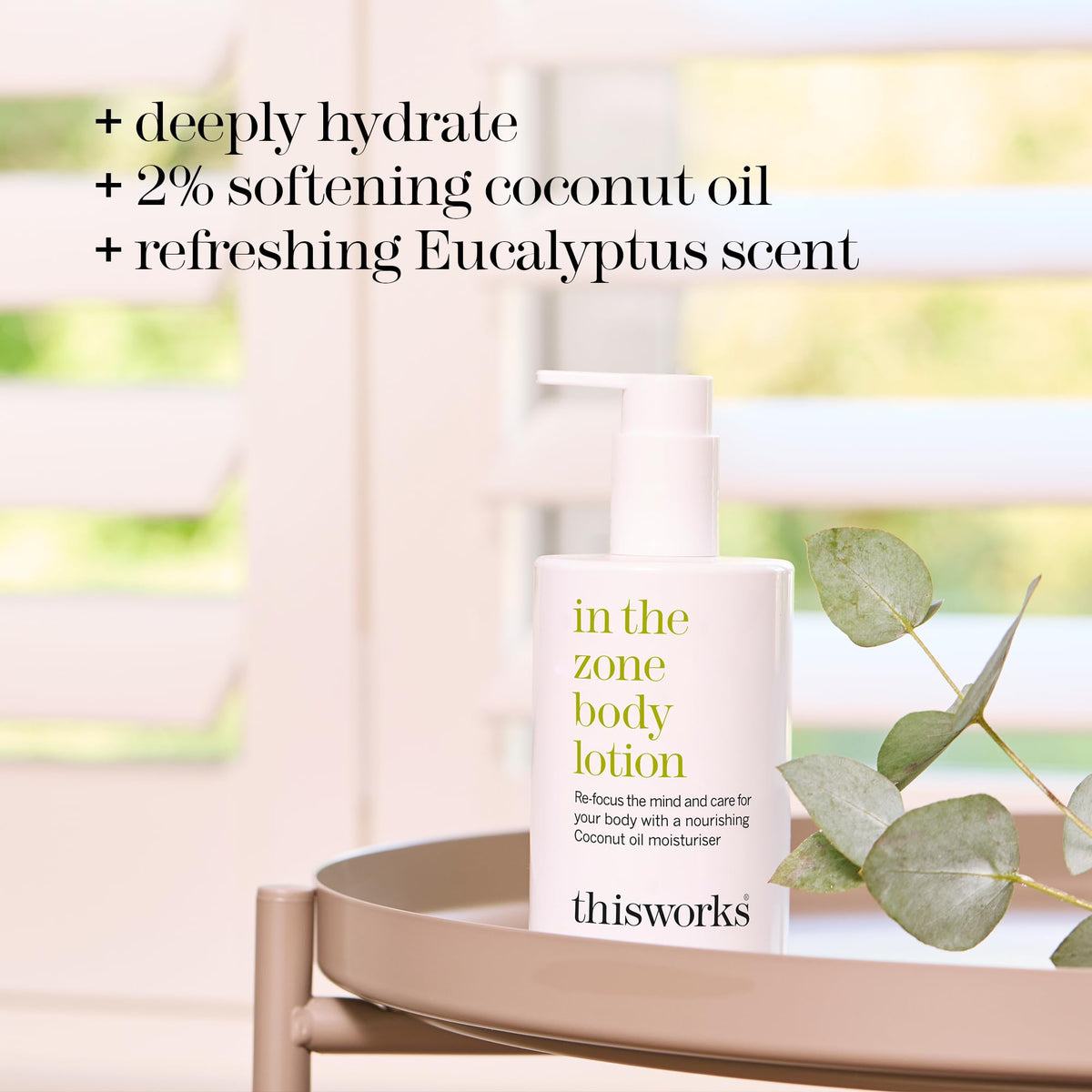 THISWORKS creamy lotion texture close-up showing fast-absorbing, non-greasy finish