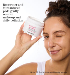 THISWORKS close-up of pad texture highlighting gentle exfoliation benefit