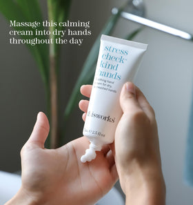 THISWORKS ingredient label close-up showing plant oils and shea butter benefits