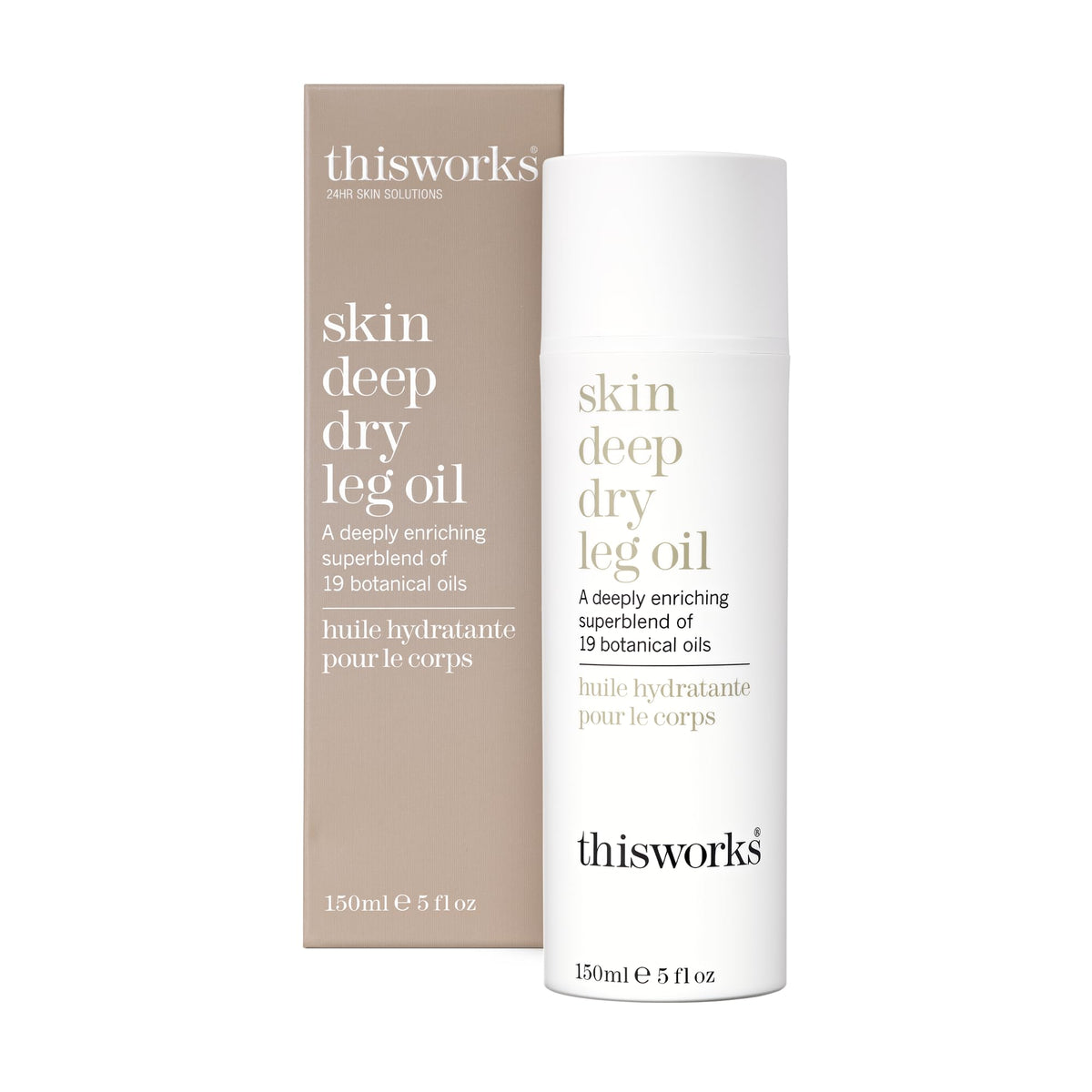 THISWORKS front bottle on white background showing compact 150ml size and premium look
