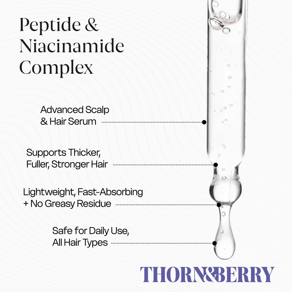 THORN & BERRY before and after visualizing improved hair density
