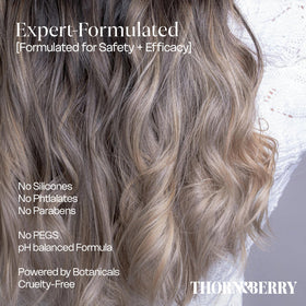 THORN & BERRY lifestyle shelf in bathroom showcasing daily routine benefit