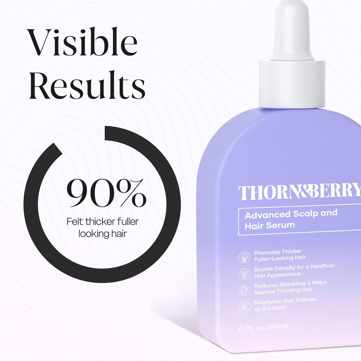 THORN & BERRY close-up dropper texture highlighting lightweight absorption