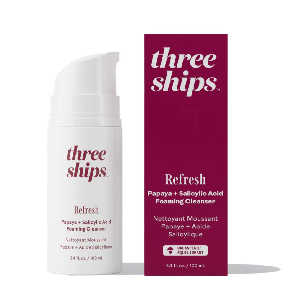 Three Ships front packaging showing bottle and label, clear product info and clean design